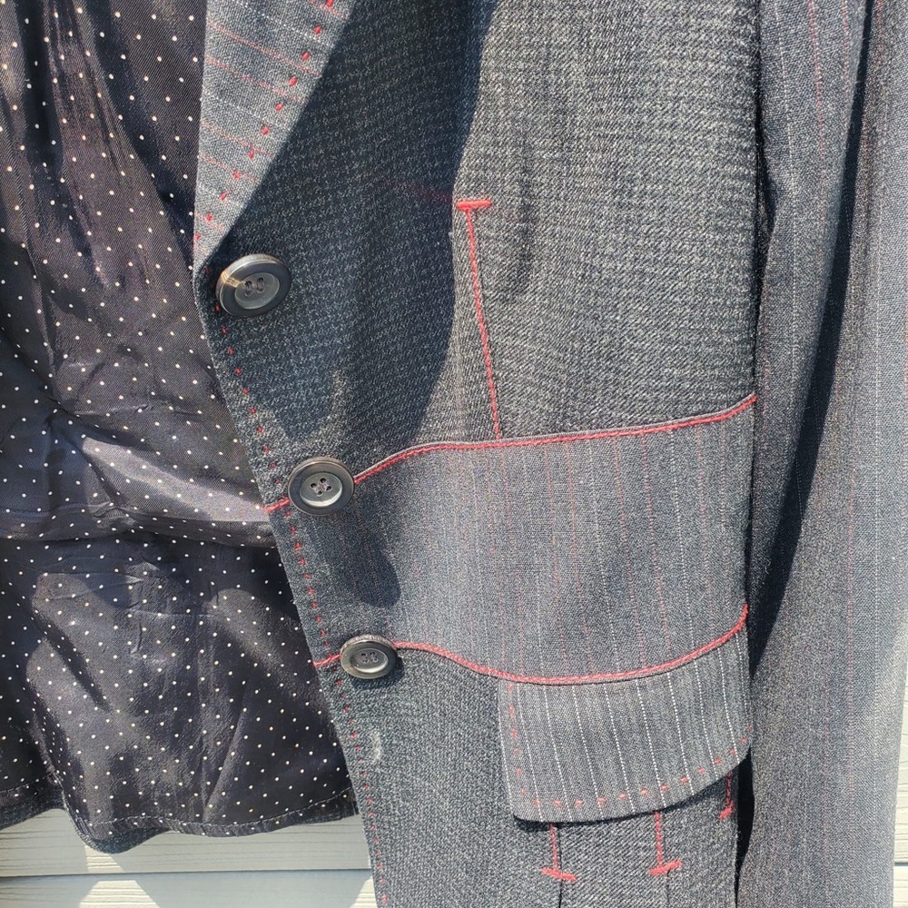 Moschino Vintage Grey Suit Jacket For Women - Picture 5 of 5
